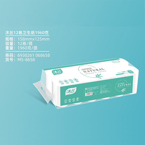 沐丝12卷卫生纸1960克